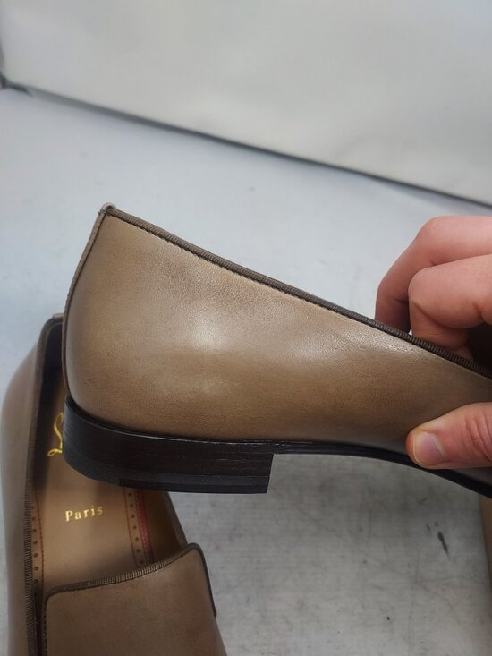 Christian Louboutin MENS Dandelion Leather Brown Roca Loafer main image 4